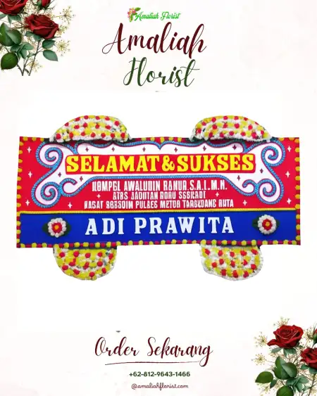 Papan Bunga Ucapan Selamat Tanjung Lesung